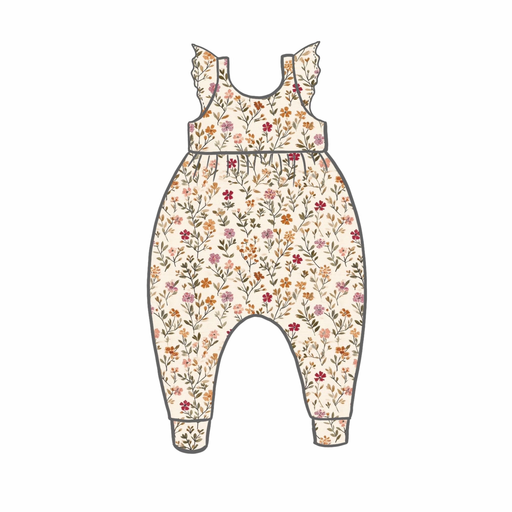 Autumn Ditsy Rompers