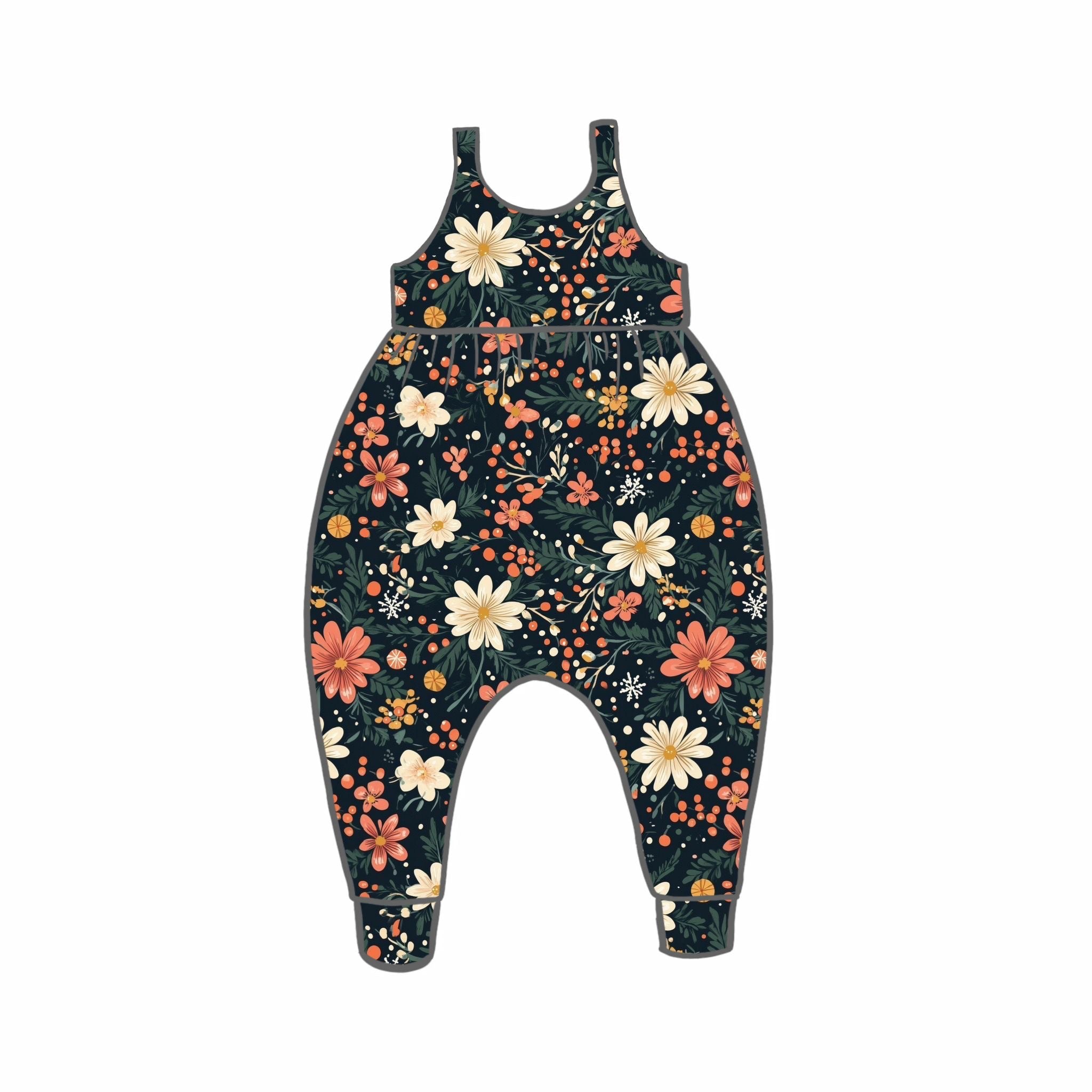 Winter Meadow Rompers