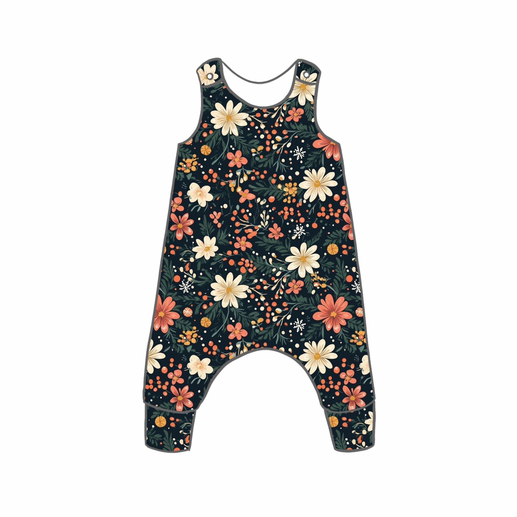 Winter Meadow Rompers