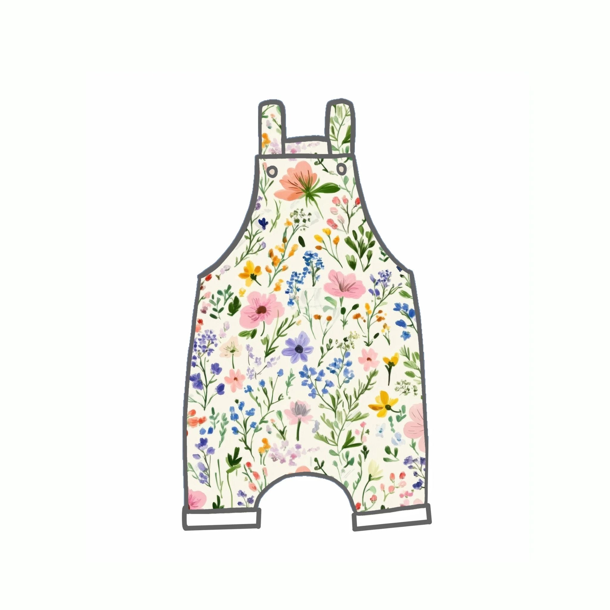 Summer Wildflower Rompers