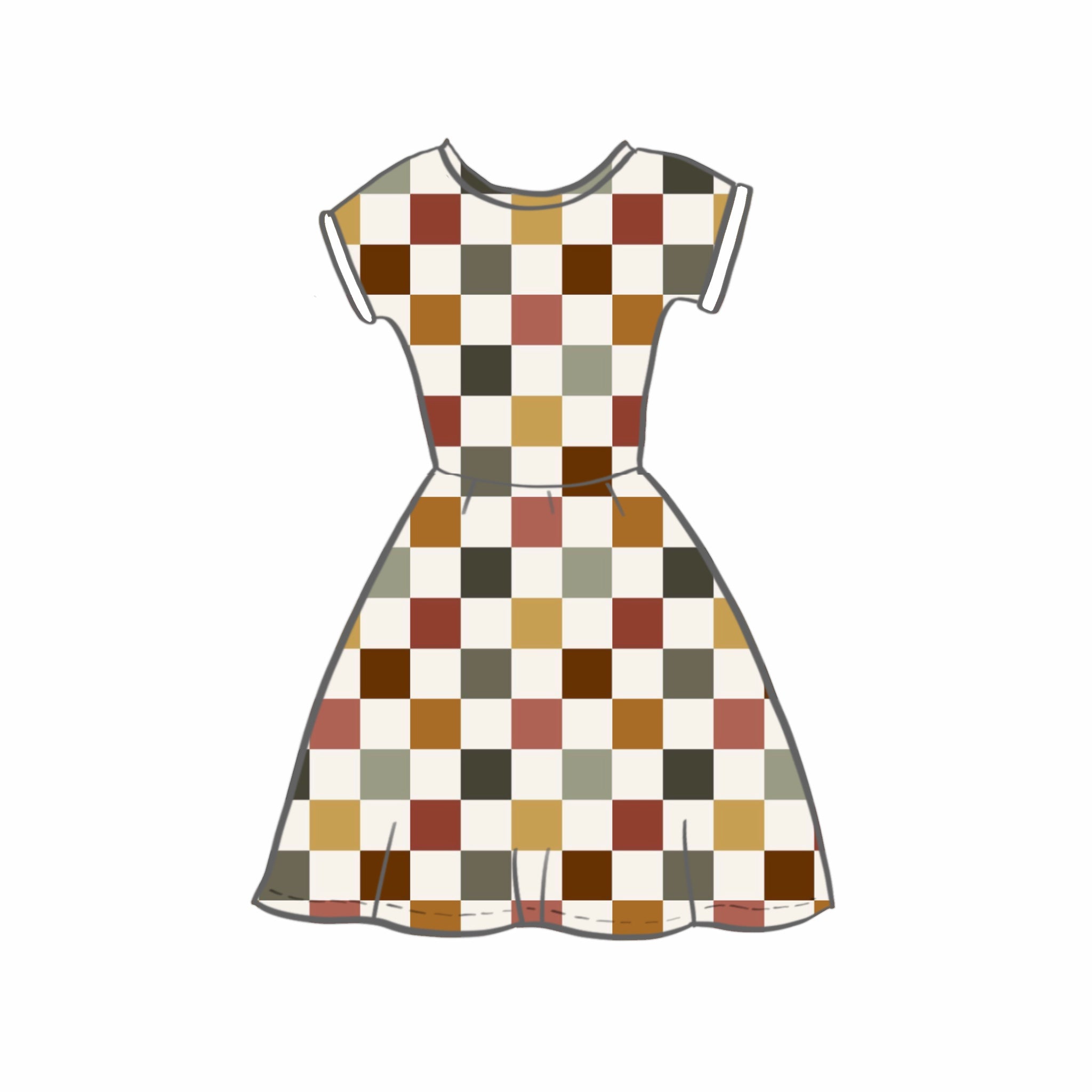 Autumn Check Dresses
