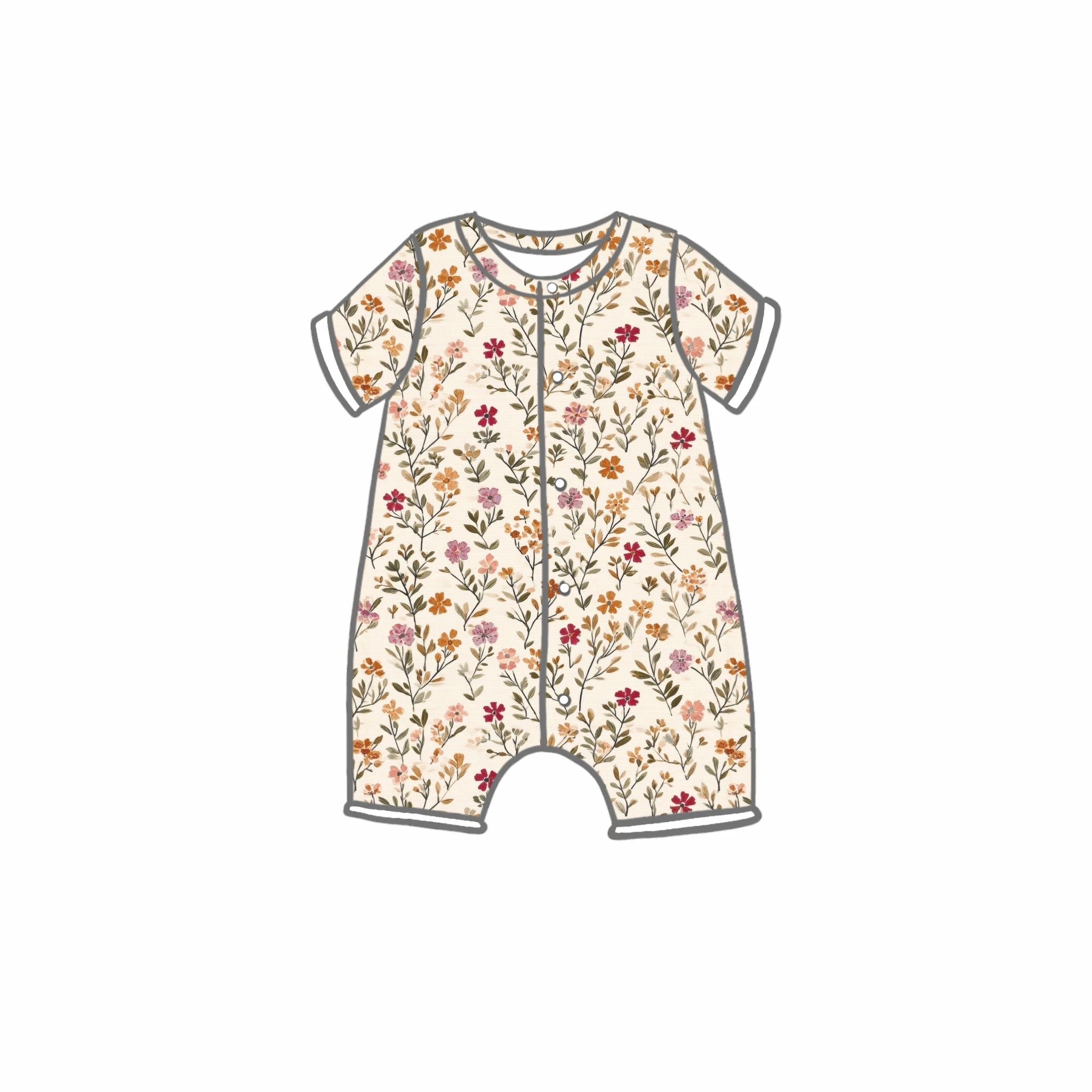 Autumn Ditsy Rompers