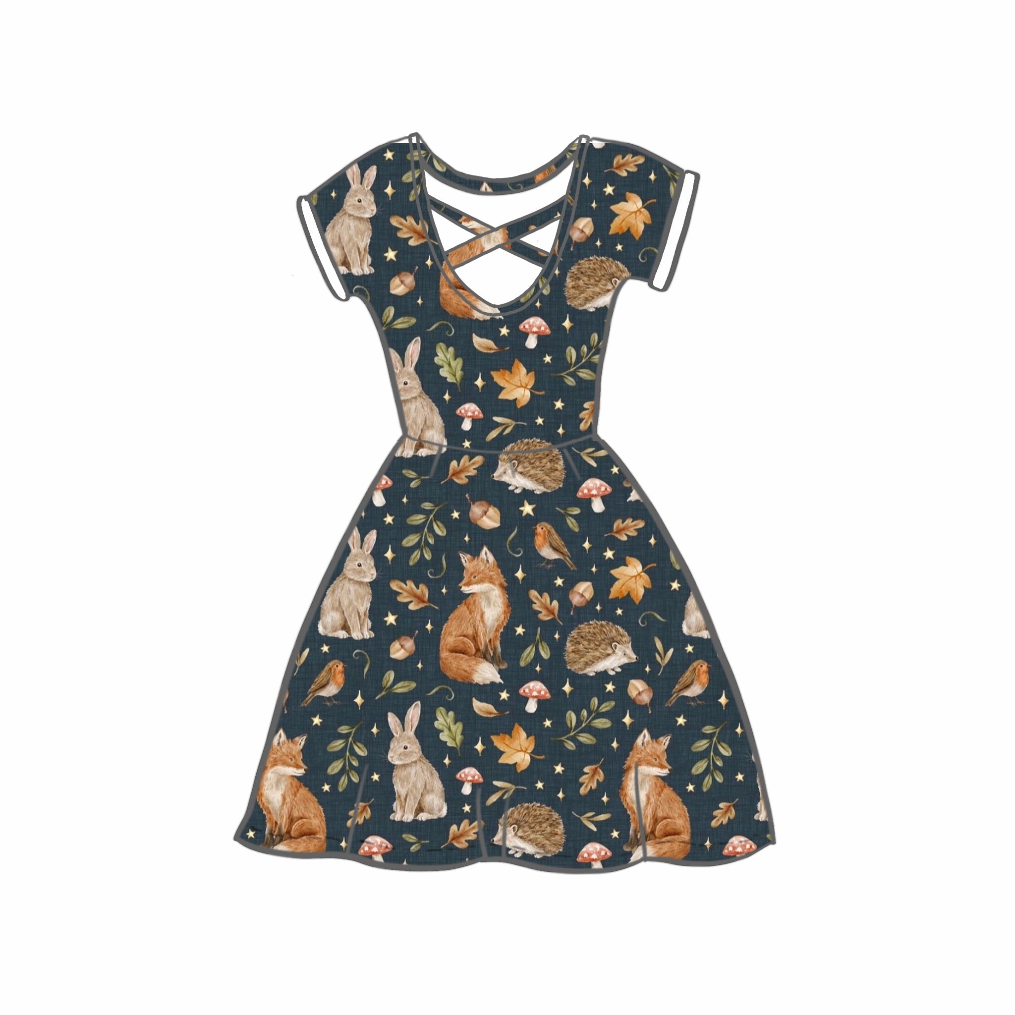 Midnight Woodland Dresses