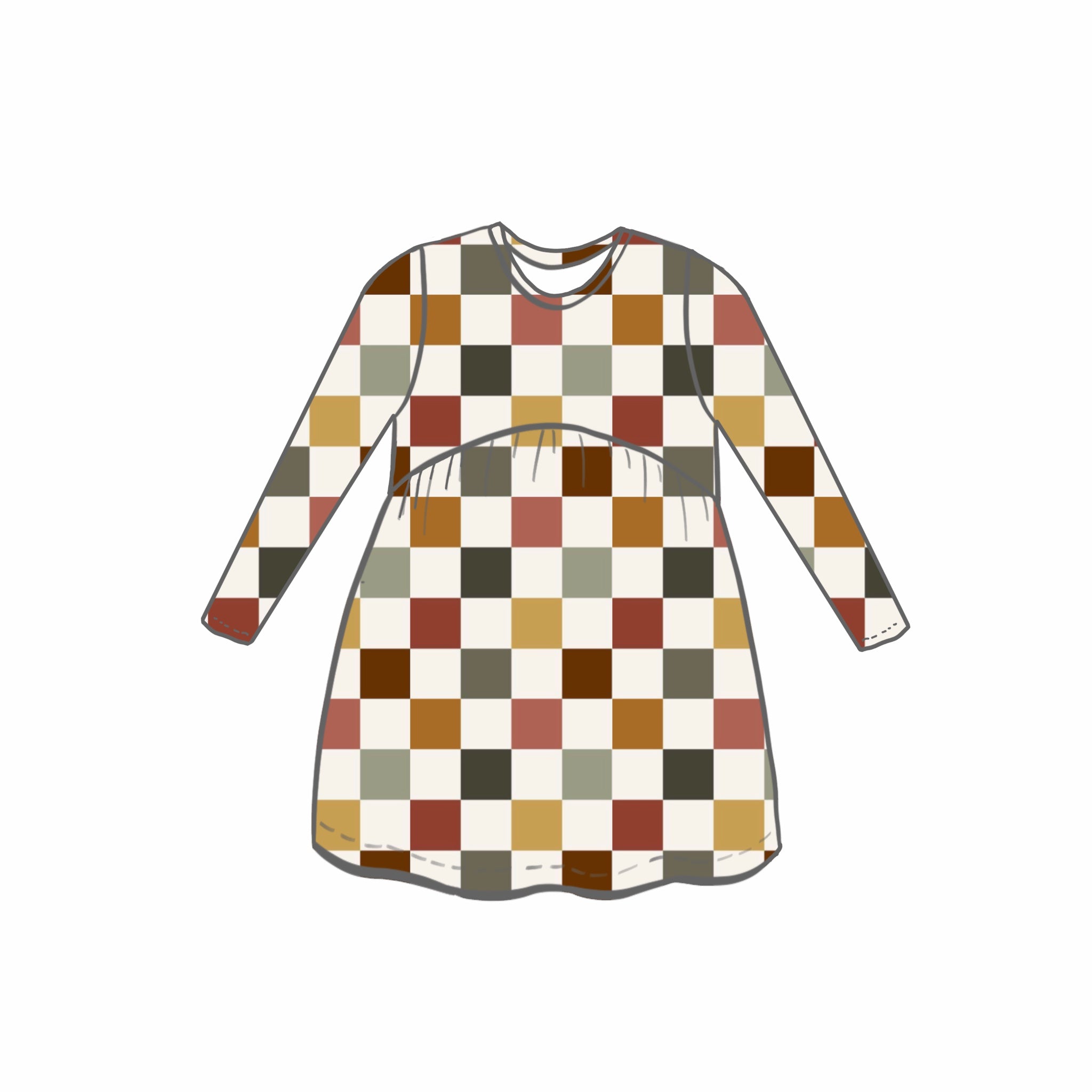 Autumn Check Dresses