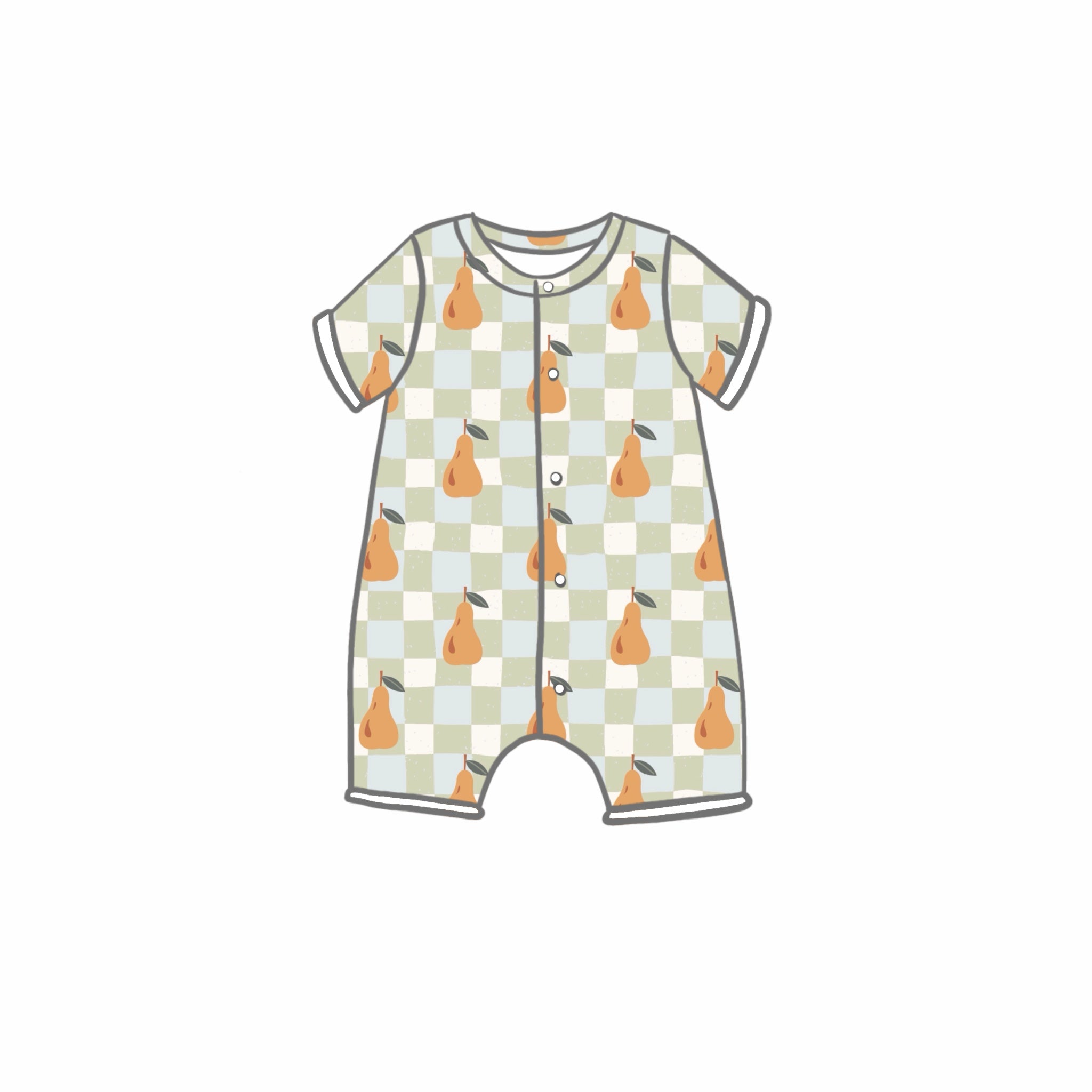 Petite Pears Rompers