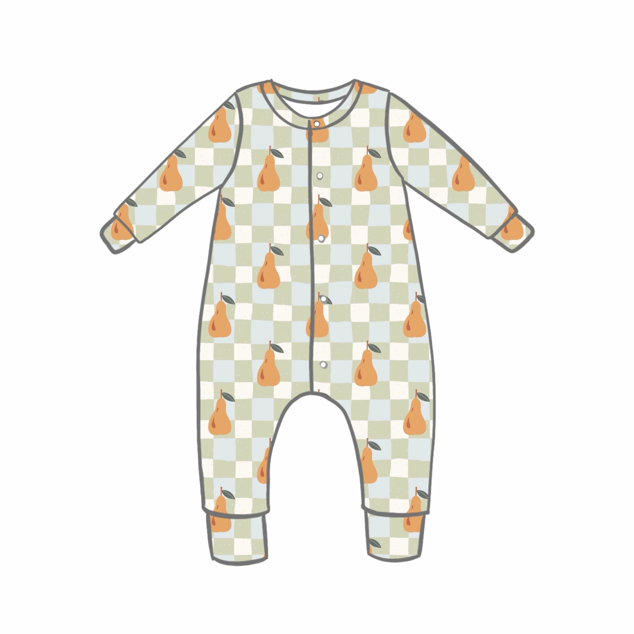 Petite Pears Rompers
