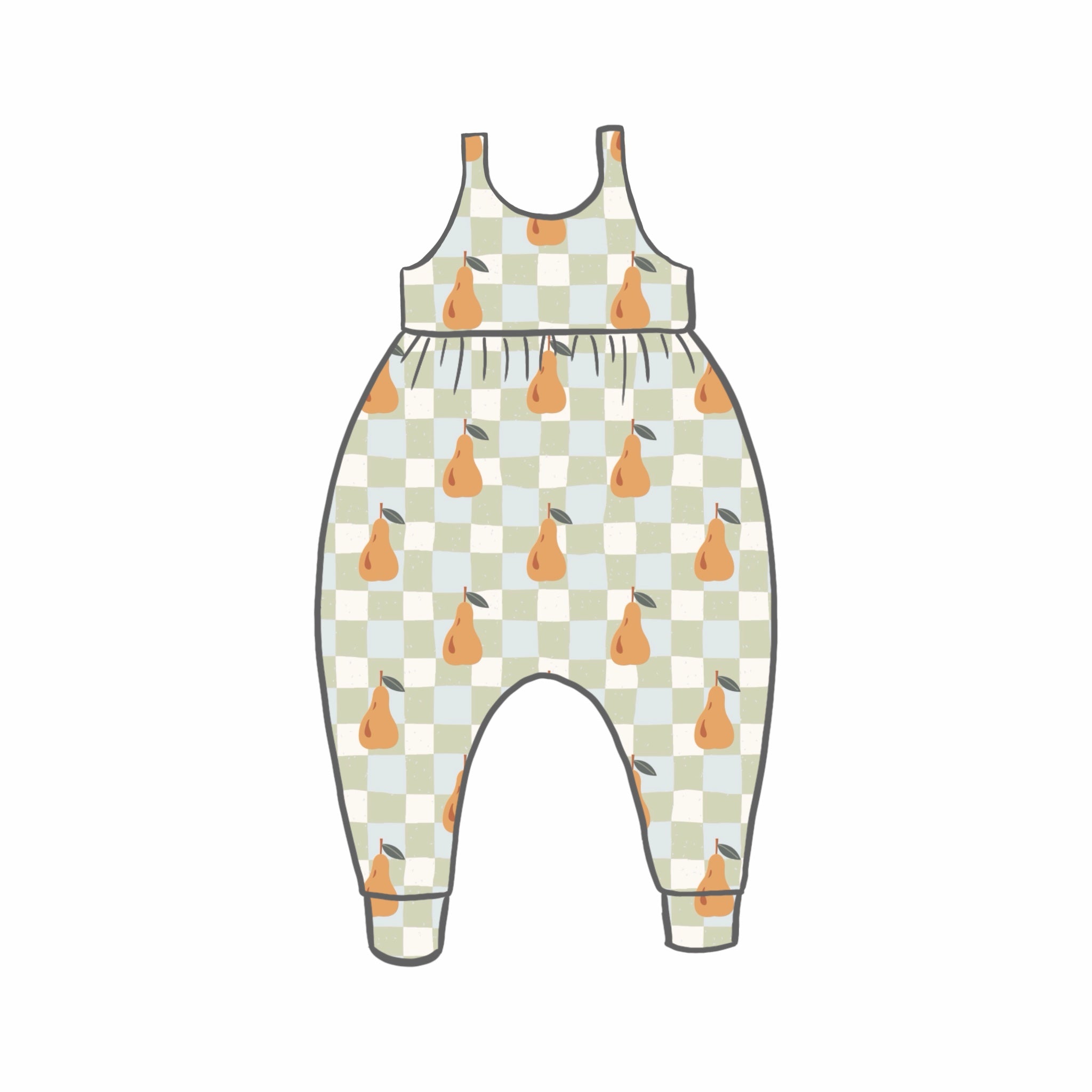 Petite Pears Rompers