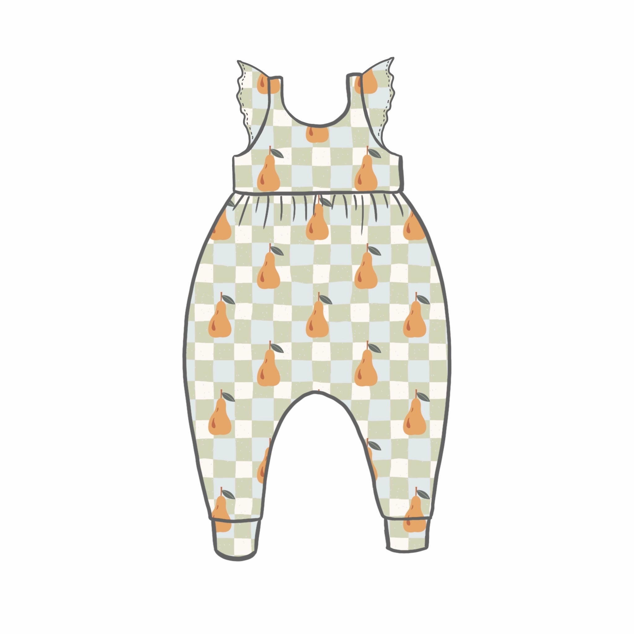 Petite Pears Rompers