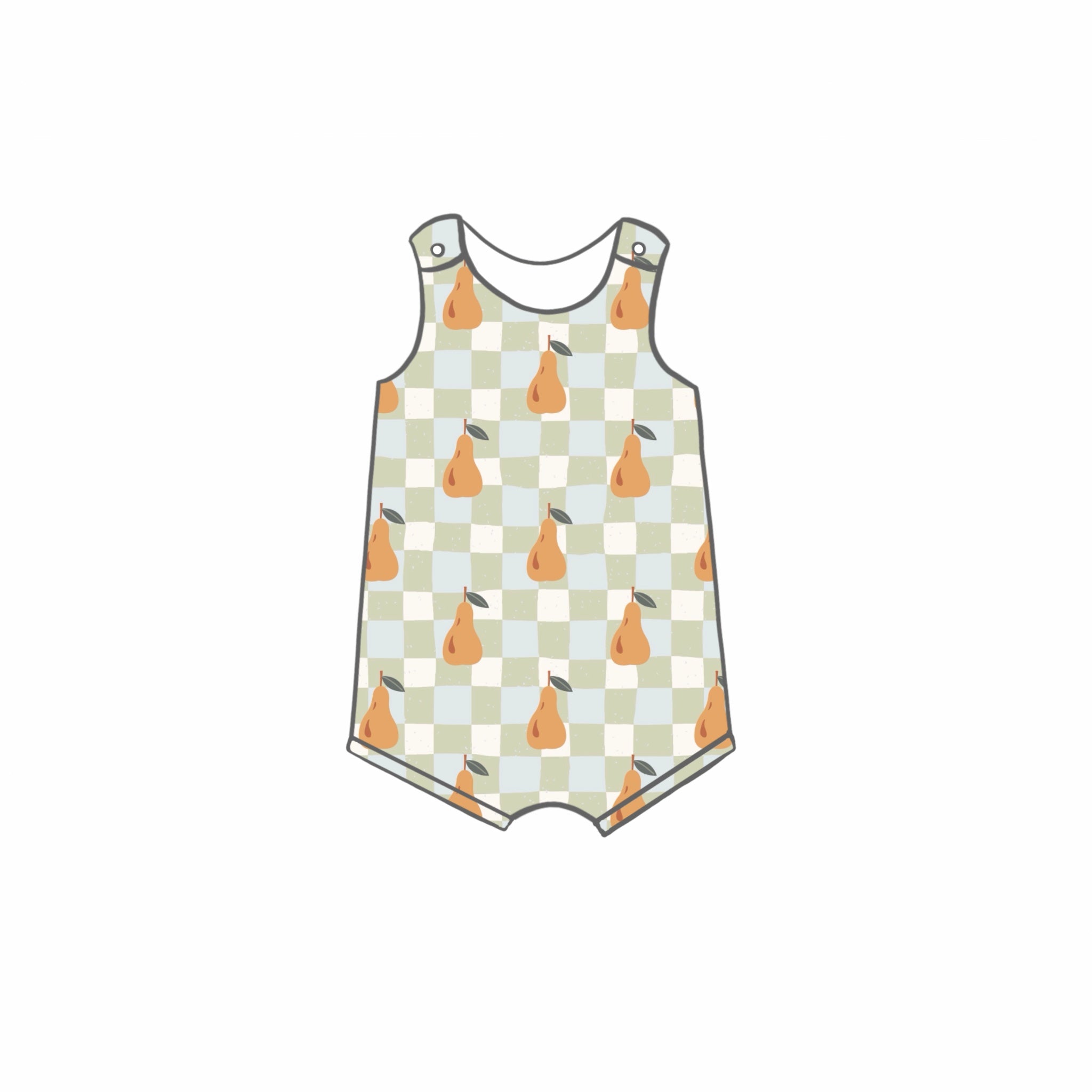 Petite Pears Rompers