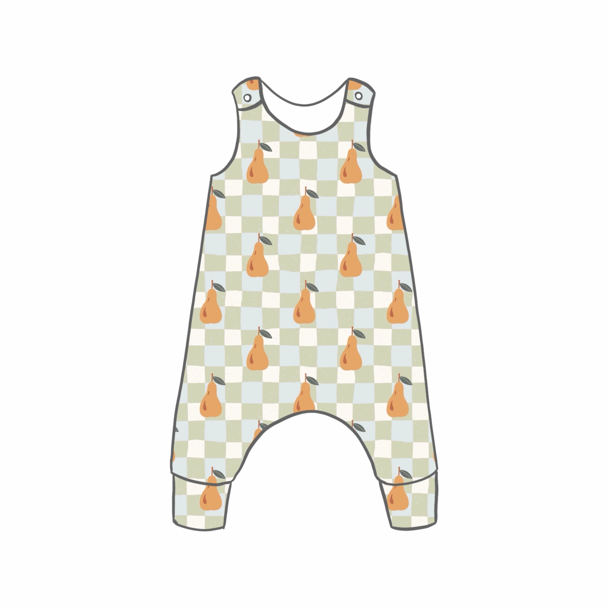 Petite Pears Rompers