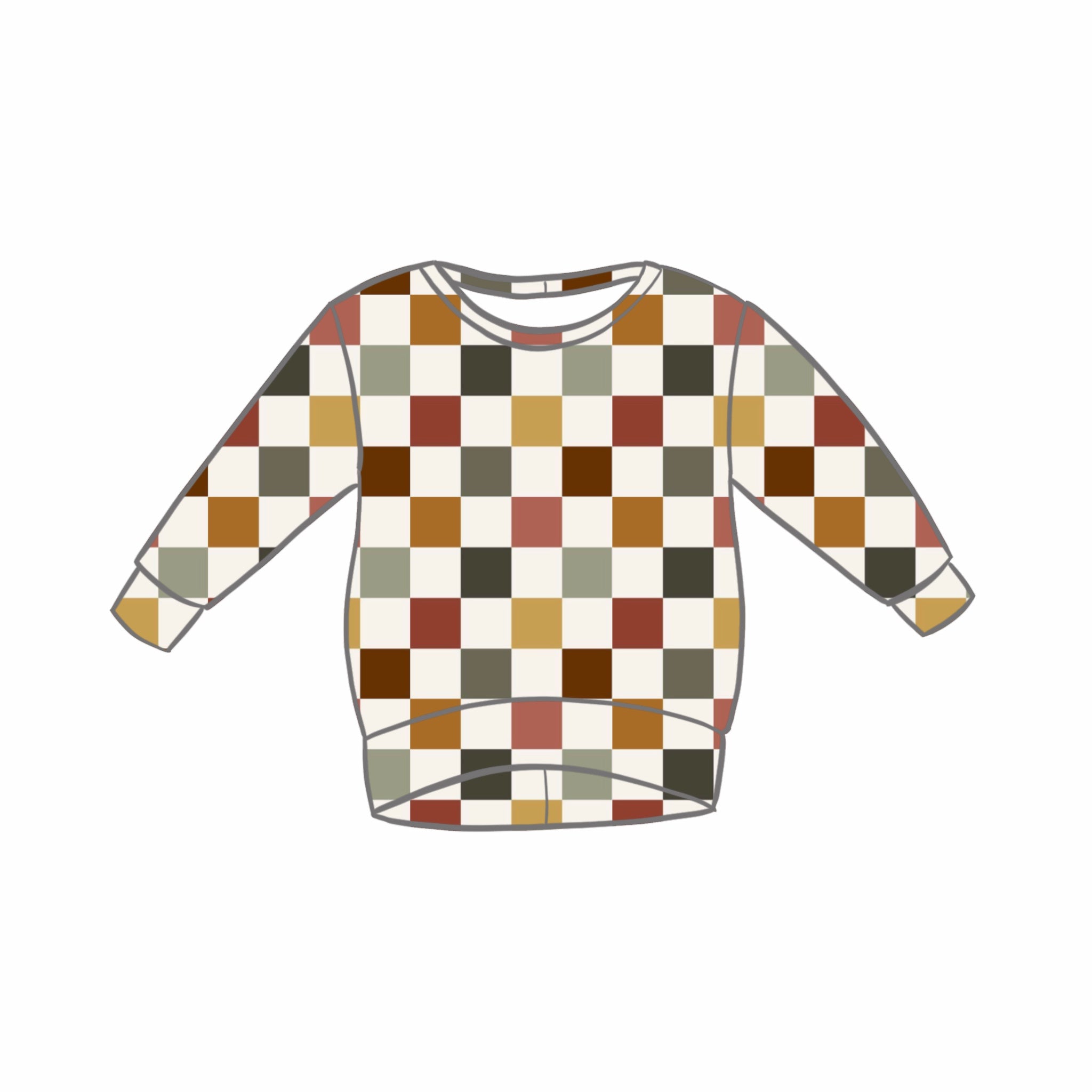 Autumn Check Tops