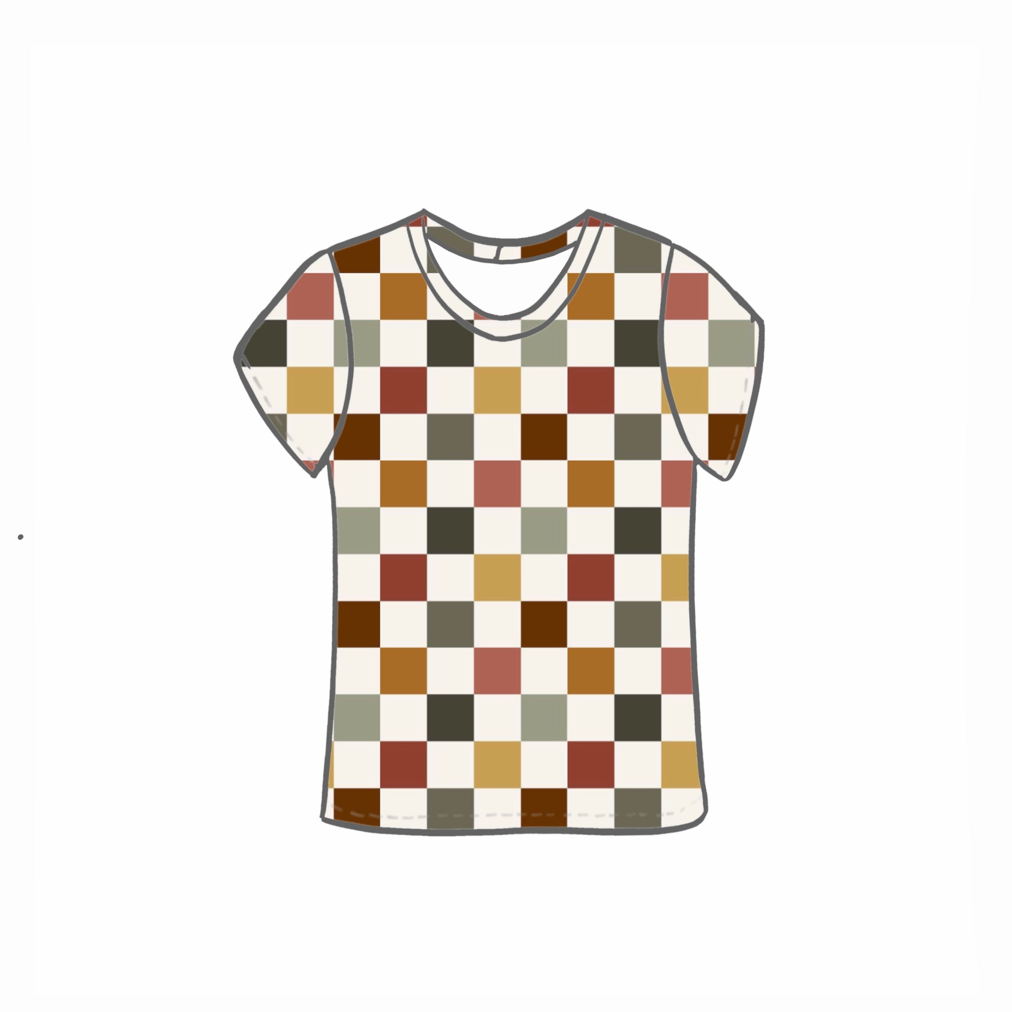 Autumn Check Tops