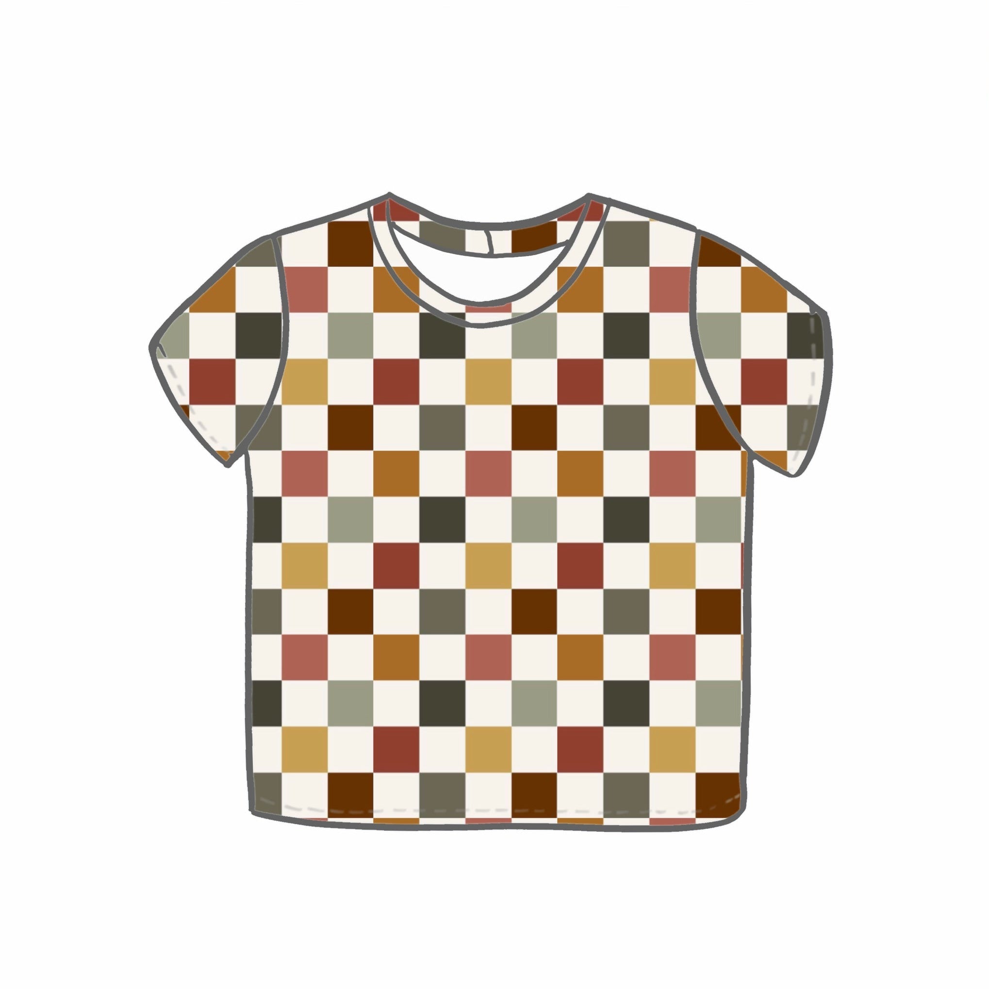 Autumn Check Tops