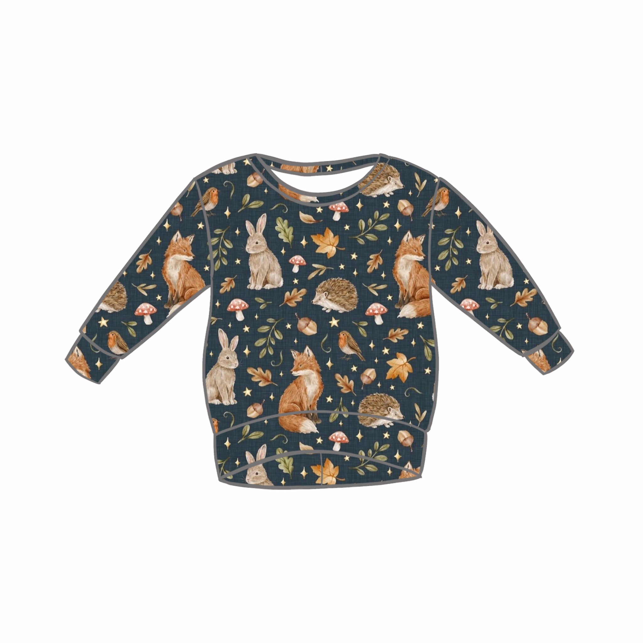Midnight Woodland Tops