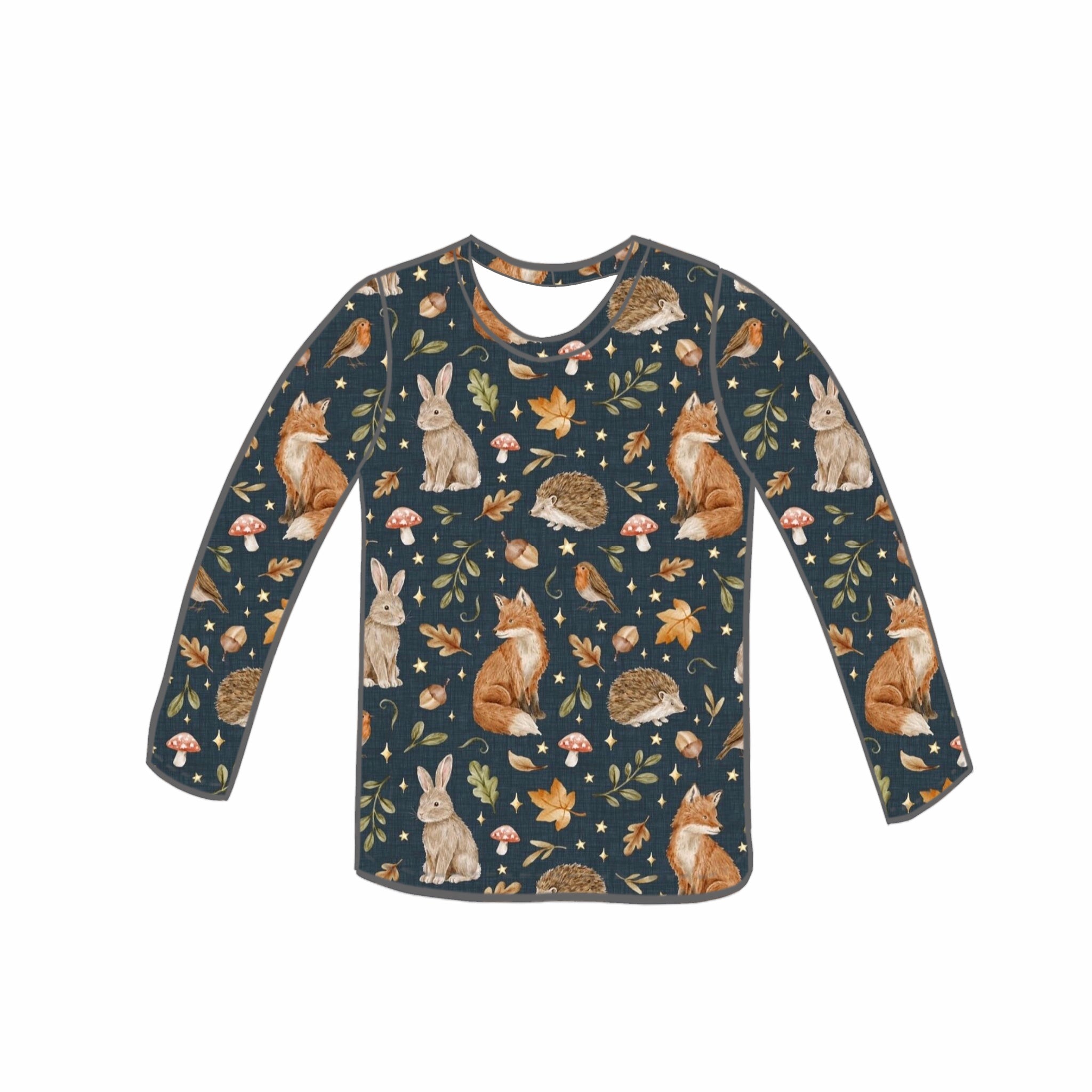 Midnight Woodland Tops