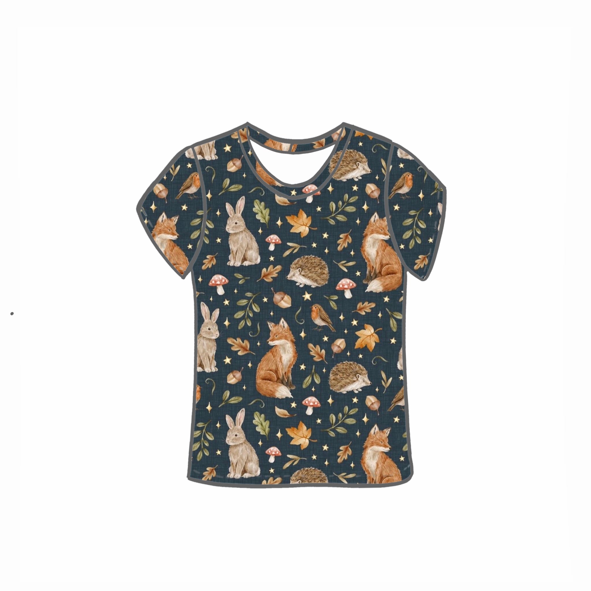 Midnight Woodland Tops