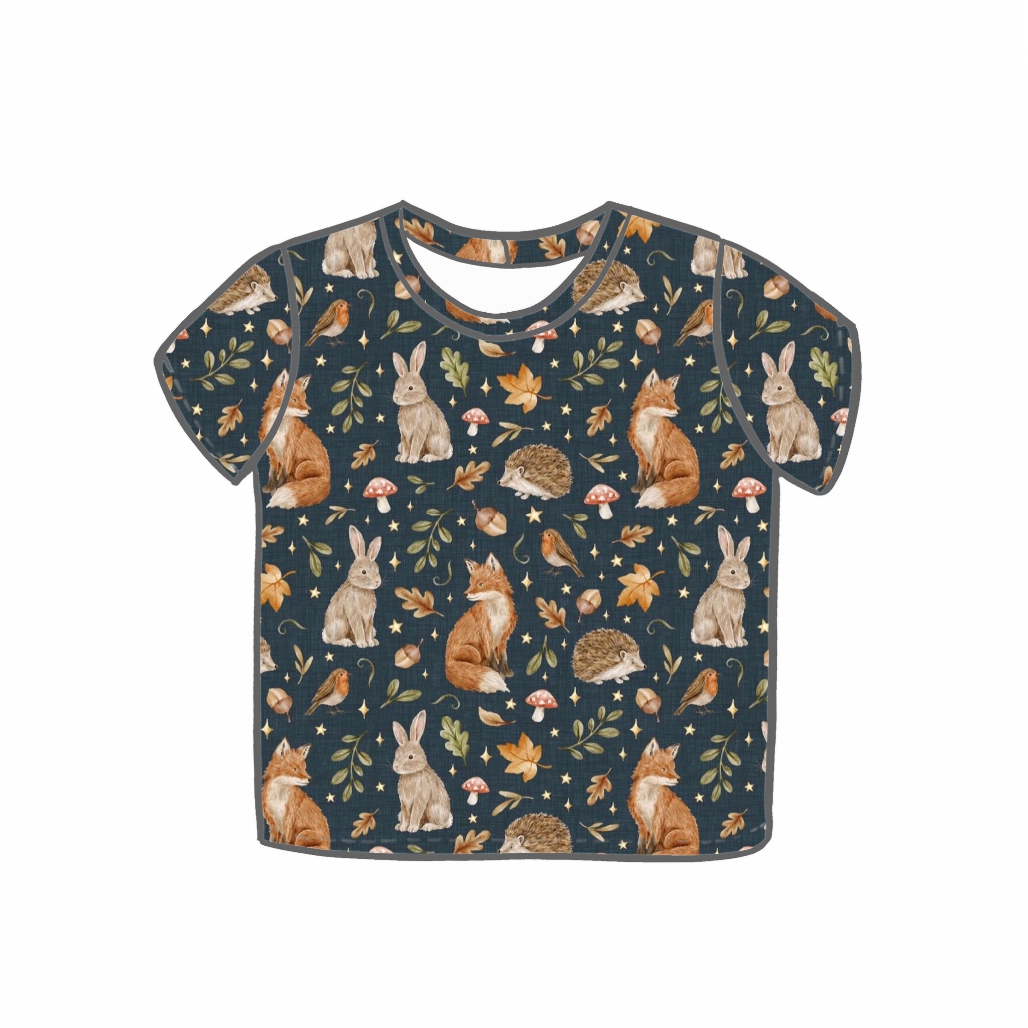 Midnight Woodland Tops