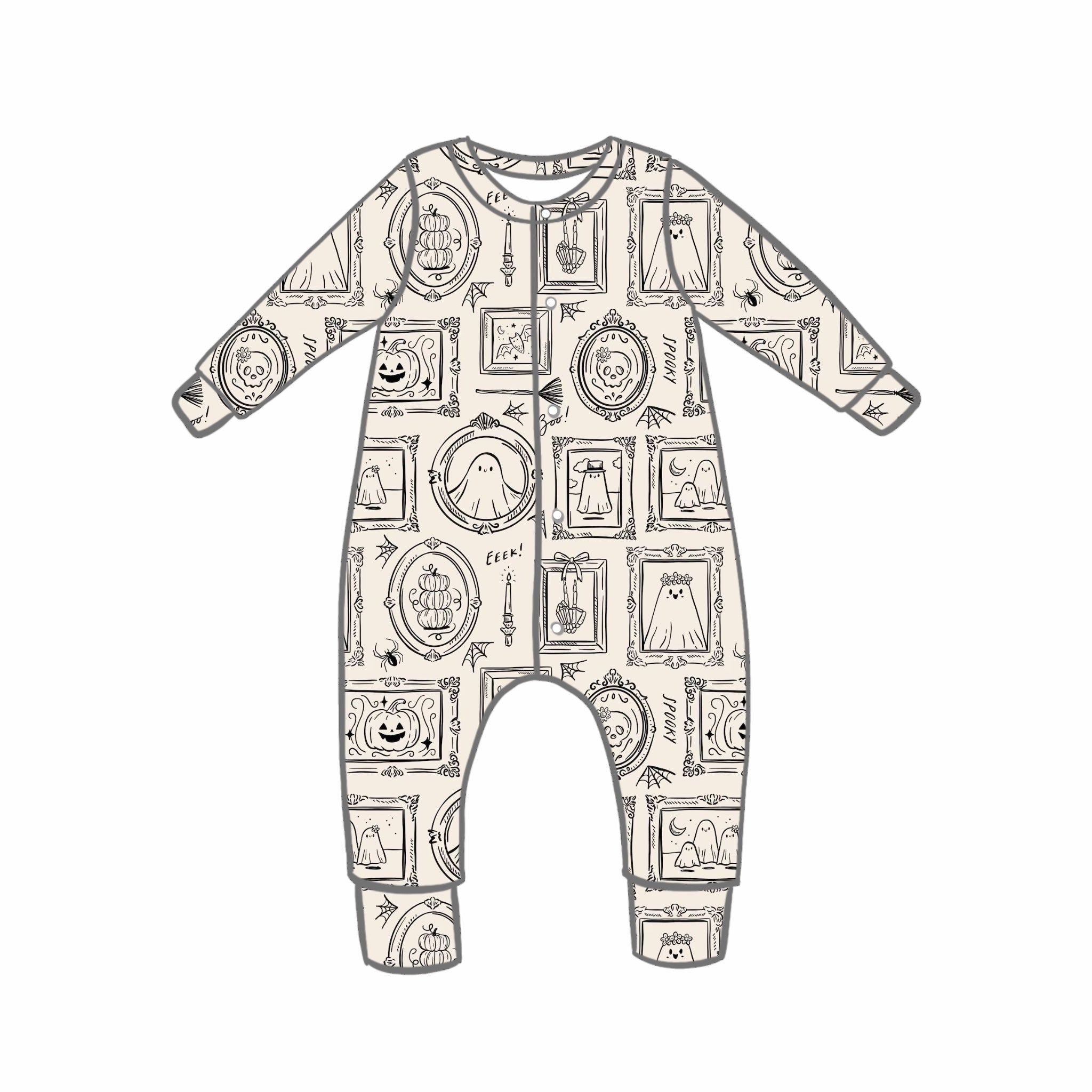 Petrifying Portraits Rompers