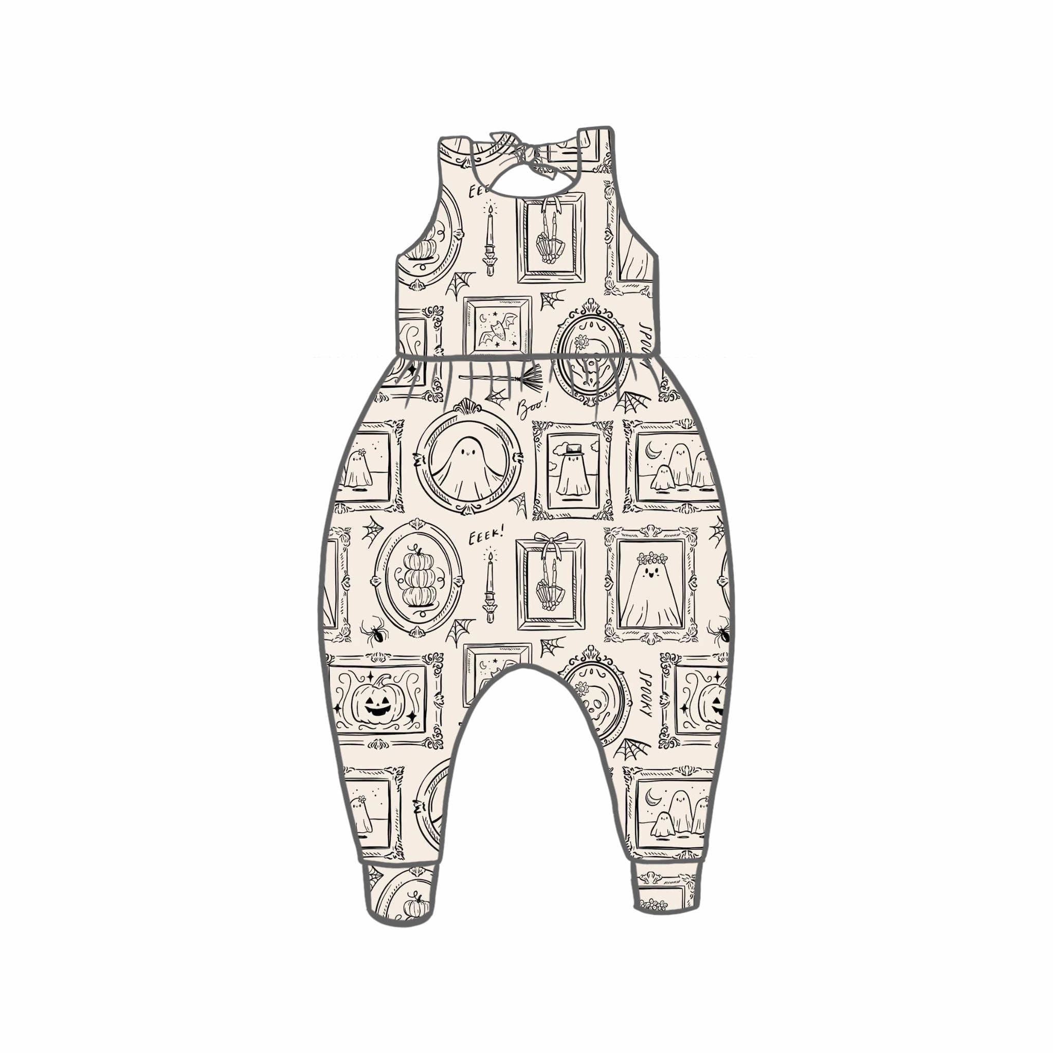 Petrifying Portraits Rompers
