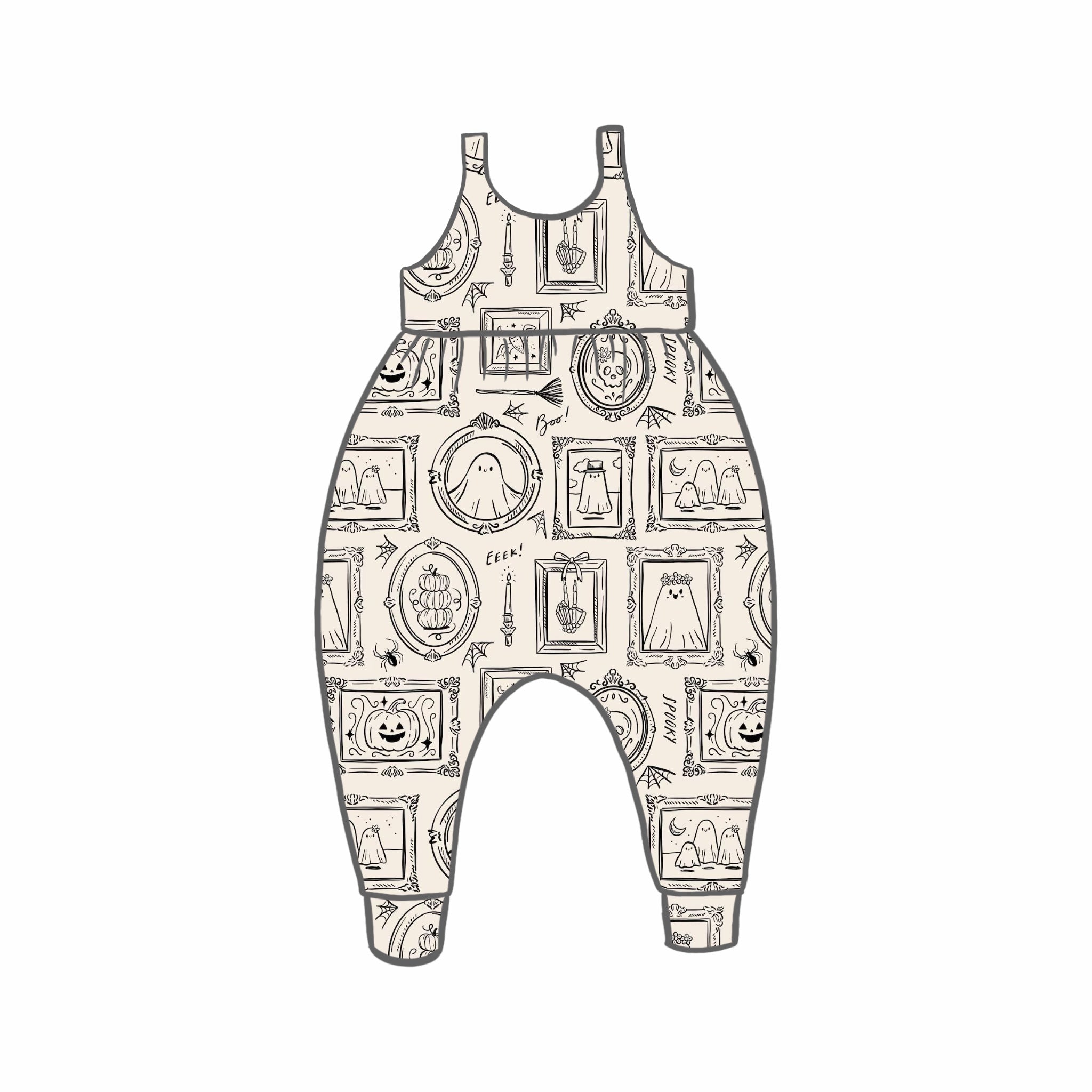 Petrifying Portraits Rompers