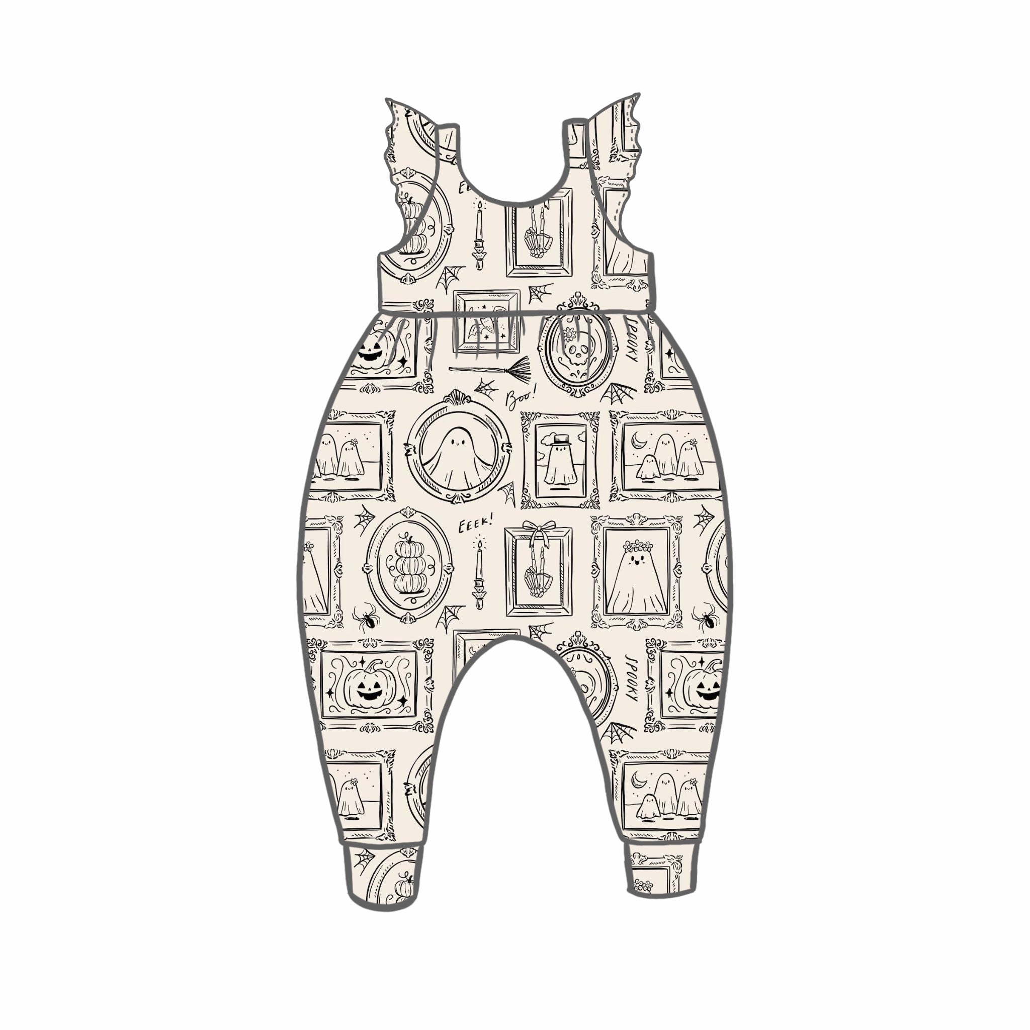 Petrifying Portraits Rompers