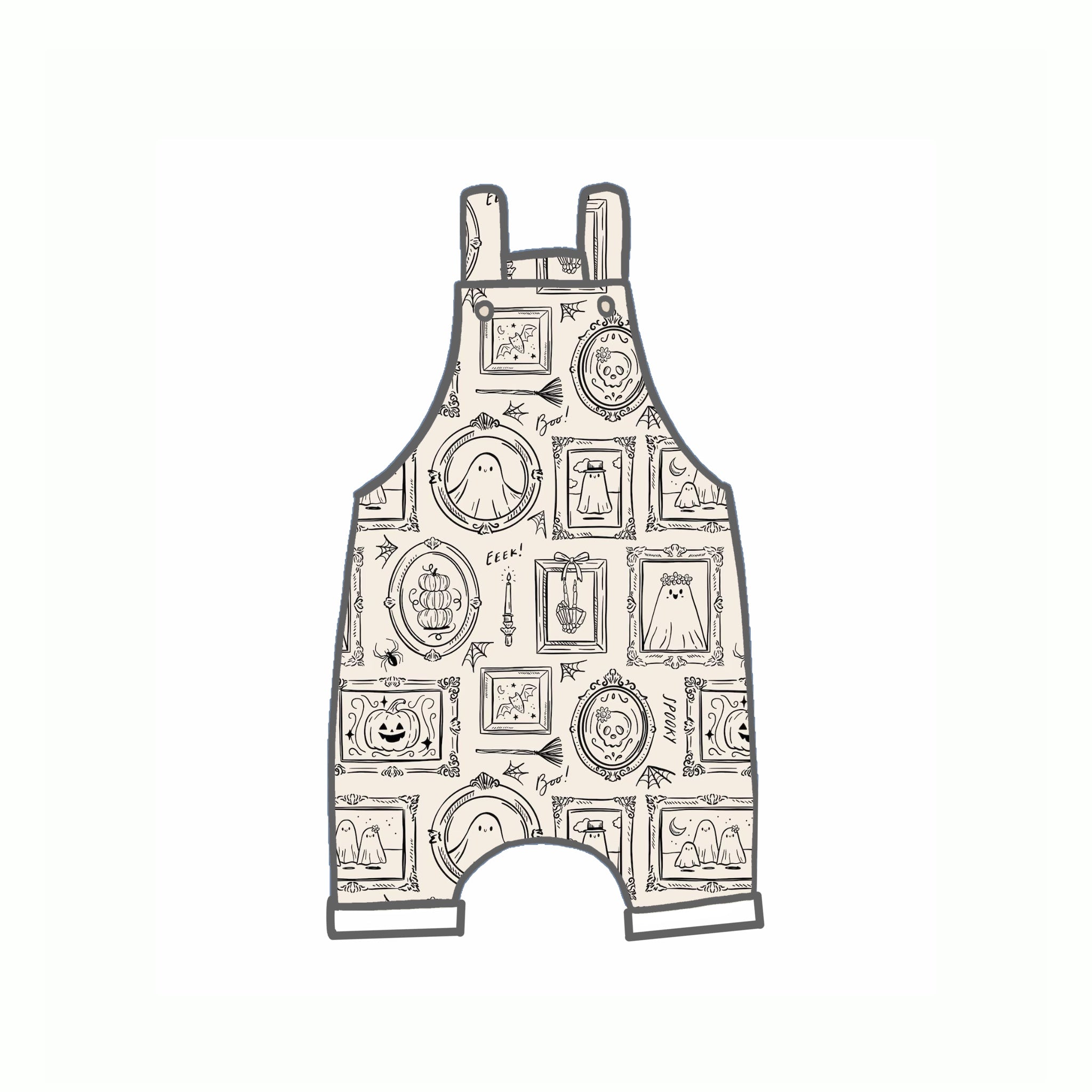 Petrifying Portraits Rompers