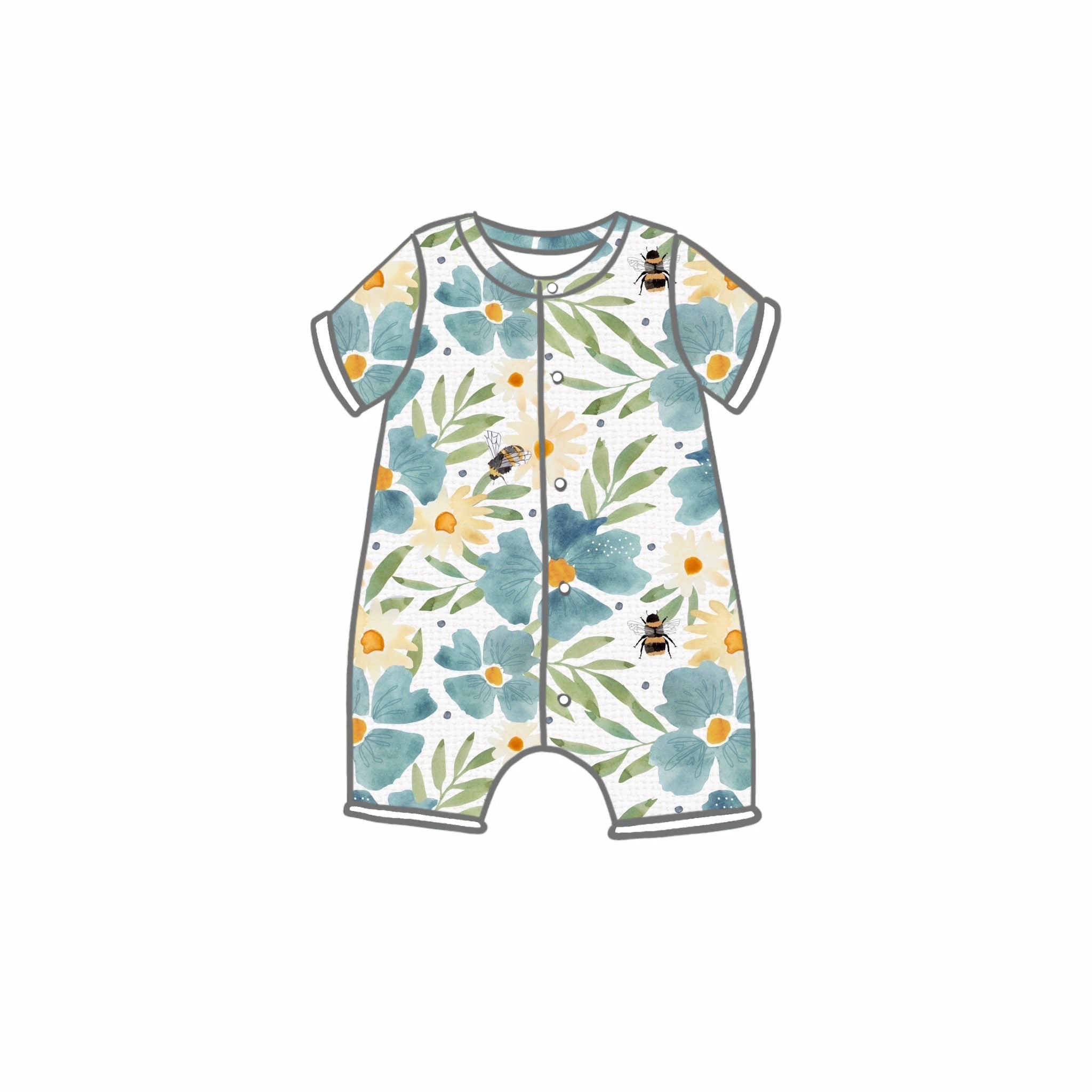Spring Bloom Rompers