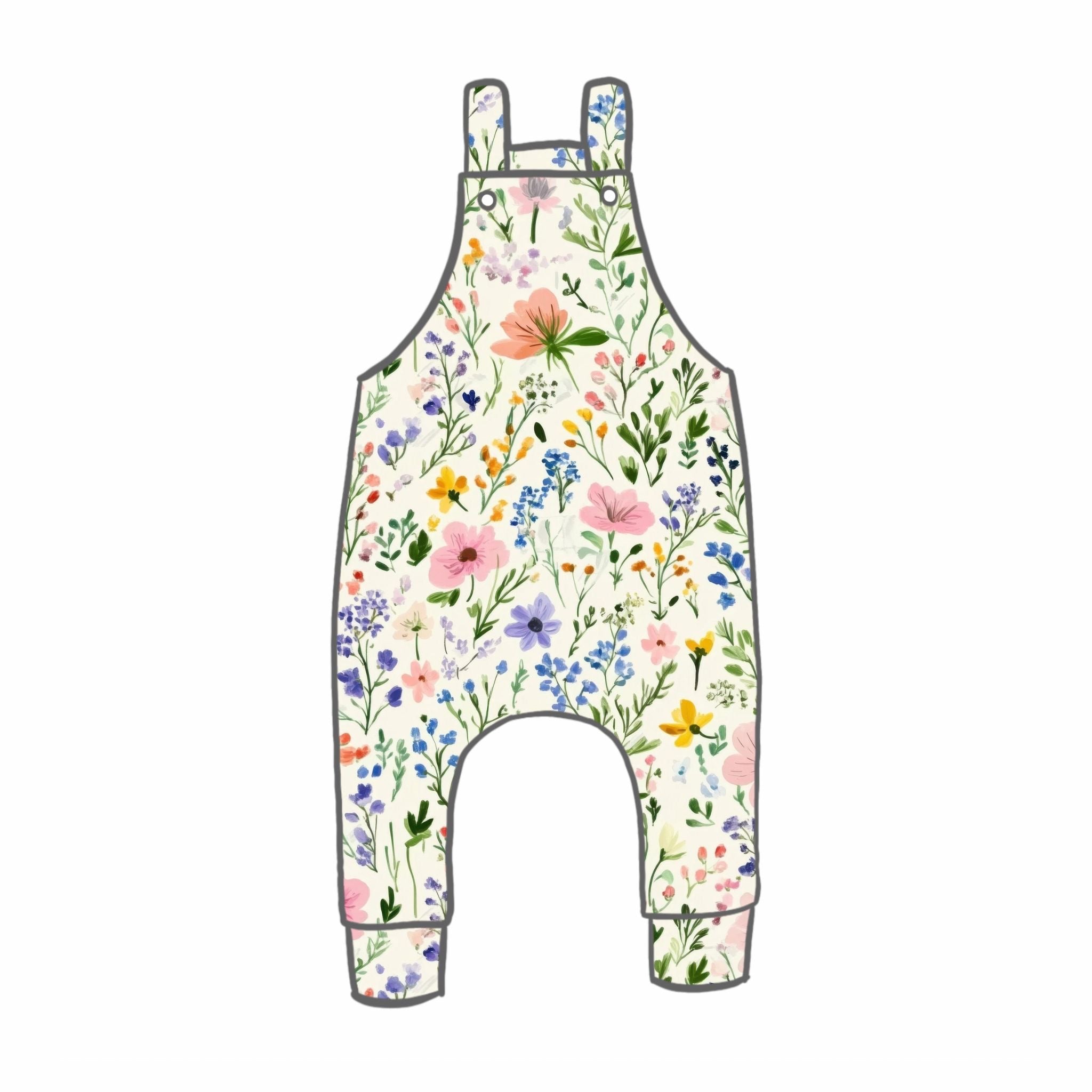 Summer Wildflower Rompers