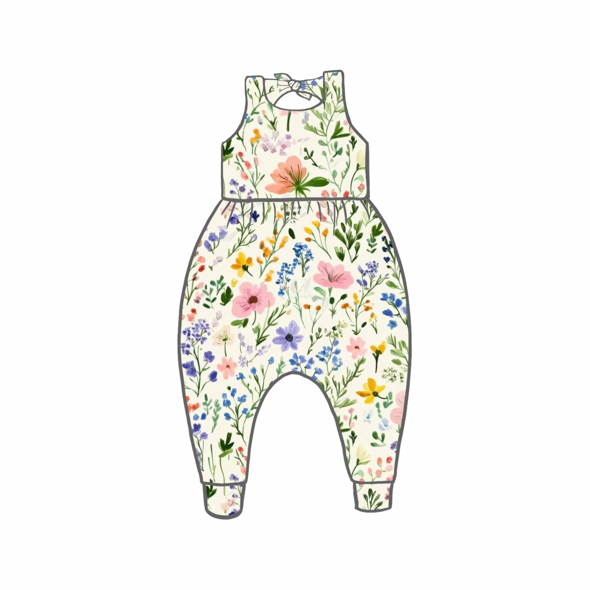 Summer Wildflower Rompers