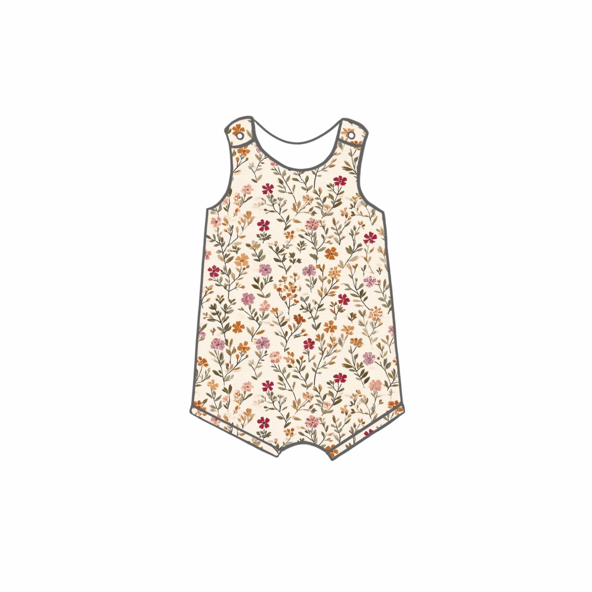 Autumn Ditsy Rompers